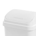 thumbnail image 6 of Sterilite 13 Gal Swing Top Lidded Wastebasket Trash Can, White (8 Pack), 6 of 6