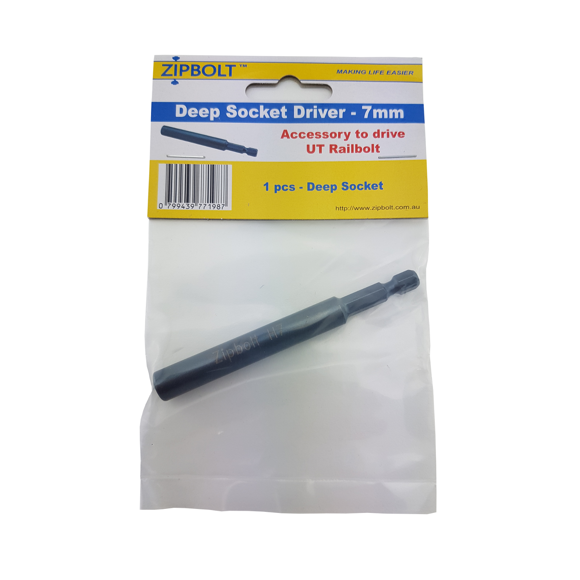 Zipbolt 40.520 : Deep Socket Driver - 7mm - 1 Pack