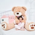 thumbnail image 2 of IKASA Giant Teddy Bear Stuffed Animal Plush Toy,Large Jumbo Teddy Bear 63" Brown Huge Cute Soft Toys,Big Size Plushy Fluffy Fat Oversized Plushie,Gifts for Kids Girls Boys Girlfriend Children, 2 of 5