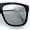 Black - Silver Mirror, variant on Classic Kush Mens Fancy Sport Horn Rim Plastic Manly Sunglasses Matte Black - Black