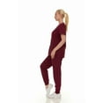 thumbnail image 2 of HEAL+WEAR Soft Stretch Scrub Set 4-Way Stretch V-Neck Top & Cargo Jogger Pants for Women, 2 of 6