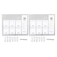 thumbnail image 1 of Magnetic Nail Practice Holder, 2PCS Acrylic Nail Art Display Board 6 Color Nail Tip Sample Display Stand Holder for Nail Art Design, 1 of 9