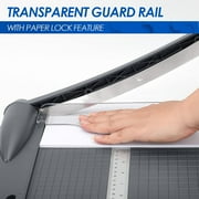 Heavy Duty Paper Trimmer, 12 Cut Length A4-B7 Guillotine Paper Cutter Photo Guillotine Craft Machine, 16 Sheets Capacity for Standard Cutting of Paper, Photos