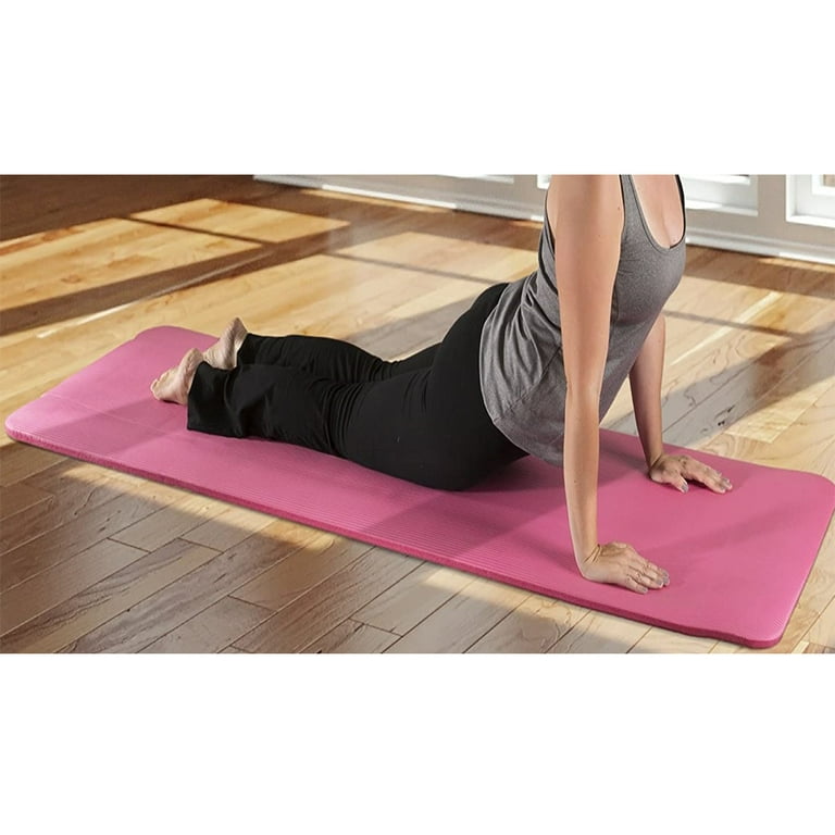 Utility Exercise Yoga Mat, Non Slip Pilates Fitness Mat with