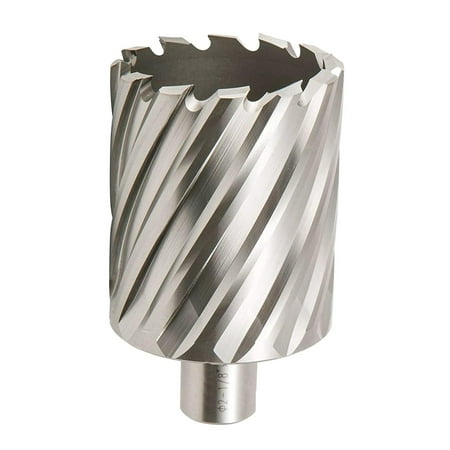 

HSS Annular Cutter 2-1/8 Diameter x 1 Cutting Depth with 3/4 Weldon Shank