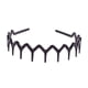 thumbnail image 5 of Juego de 2 diademas con peine de dientes de tiburón en zigzag de plástico negro (1 color negro + 1 marrón) brillar Electrónica, 5 of 5
