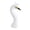White, variant on CoudarTitie Peacock Mannequin Head Flower Arrangement Decor Desktop Embellishment Decorative Blue