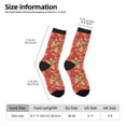 thumbnail image 2 of Disketp Strawberry Unisex Crew Socks Lightweight Breathable Ventilation Ankle Socks, Mid-calf socks for Daily, 2 of 6