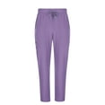 thumbnail image 3 of Tawop Work Pants for Women Multiple Pockets Nurses Pants Straight Leg Drawstring Work Pants Workwear, 3 of 7