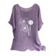 thumbnail image 1 of Blusas de Manga Corta para las Mujeres Mezcla de Lino de Ajuste Suelto Top de Bordado, Blusas para las Mujeres Casual, 1 of 3