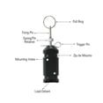 thumbnail image 3 of Alarma Perimetral Para Acampar, aleación De Aluminio De 4,5 V, Alarma De Viaje Con Cobertura De 360 ​​​​grados, Mejora La Seguridad Para Graneros, 3 of 7
