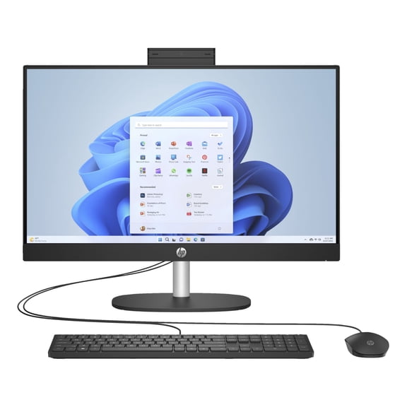 Restored HP 24-CR0000T 23.8" FHD Touch Intel Core i7-1355U 3.7 GHz 8GB DDR4 1TB SSD Intel UHD Windows 11 Home All-in-One Desktop, Black - 945Z8AV-V011