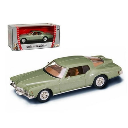 Buick Gs Green Car - 1971 Buick Riviera GS Green 1/43 Diecast Car Model by Road Signature