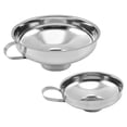 thumbnail image 3 of 2pcs Canning Funnel with Handle Metal Funnel Caning Kitchen Wide Mouth Funnel for Oil Liquor Canning, 3 of 8