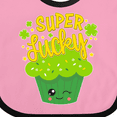 thumbnail image 4 of Inktastic Super Lucky Cupcake for St. Patricks Day Boys or Girls Baby Bib, 4 of 4