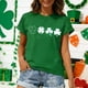thumbnail image 5 of TaTaai Women's Casual St. Patrick's Day Print Short Sleeve T-Shirts Round Neck Fashion Lightweight Tops Soft Comfortable Tees for Women Spring Summer Outfits Gift, 5 of 7