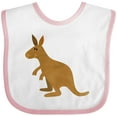 thumbnail image 3 of Inktastic Kangaroo Cute Boys or Girls Baby Bib, 3 of 4