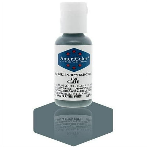 AmeriColor, Soft Gel Paste Food Color, Slate .75 oz