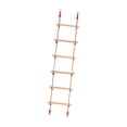 thumbnail image 4 of Escalera de Cuerda de Columpio de Madera, Juego de Escalada para Niños, Escalera Colgante, Escalera de Cuerda de Obstáculos Portátiles, 6 Secciones Pa, 4 of 9