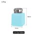 thumbnail image 2 of Botella dispensadora de alcohol de 3 piezas de 3.4 Oz/100ml, contenedor vacío, azul, 2 of 5