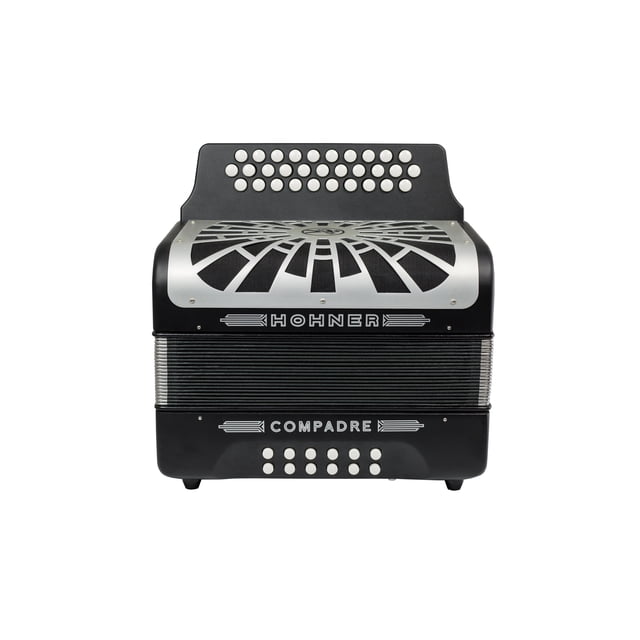 Acordeón Hohner Compadre GCF 31 Botones 12 Bajos Negro A48221