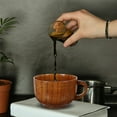 thumbnail image 4 of AURARMLET Petites Tasses à Café Marron Foncé Tasse à Café Portable Usage Quotidien Bureau Lot de 1, 4 of 5