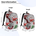 thumbnail image 4 of Balery Cute Santa Vintage Canvas Backpack for Men and Women - Large Capacity, Durable Travel Laptop Bag for School, Work, Hiking, and Outdoor Activities, 4 of 7