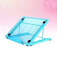 thumbnail image 3 of EeaseCA Adjustbale Notebook Bracket Support Steel Plastic Sprayed Portable Folding Computer Bracket Cooling Base Desktop Bracket Laptop Stand(Blue), 3 of 7