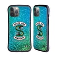 thumbnail image 1 of Head Case Designs Officially Licensed Riverdale South Side Serpents Glitter Print Logo Hybrid Case Compatible with Apple iPhone 14 Pro Max, 1 of 7
