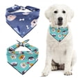 thumbnail image 2 of Promotion Clearance!Adjustable Dog Bandana Scarf Dog Accessories Dog Print Pattern Cotton Washable Dog Bibs Summer Pet Dog Grooming Accessories, 2 of 5