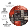 thumbnail image 4 of Disketp Sushi Menu Funny Coasters,6 Pcs Leather Coasters With Holder, Perfect Housewarming Hostess Gifts,Protect Furniture From Water Marks Scratch And Damage, 4 of 9