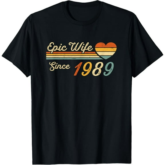 35th wedding anniversary - Epic Wife Since 1989 35 years T-Shirt