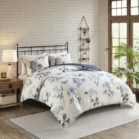 Home Essence Benita 3 Piece Printed Seersucker Duvet Cover Set