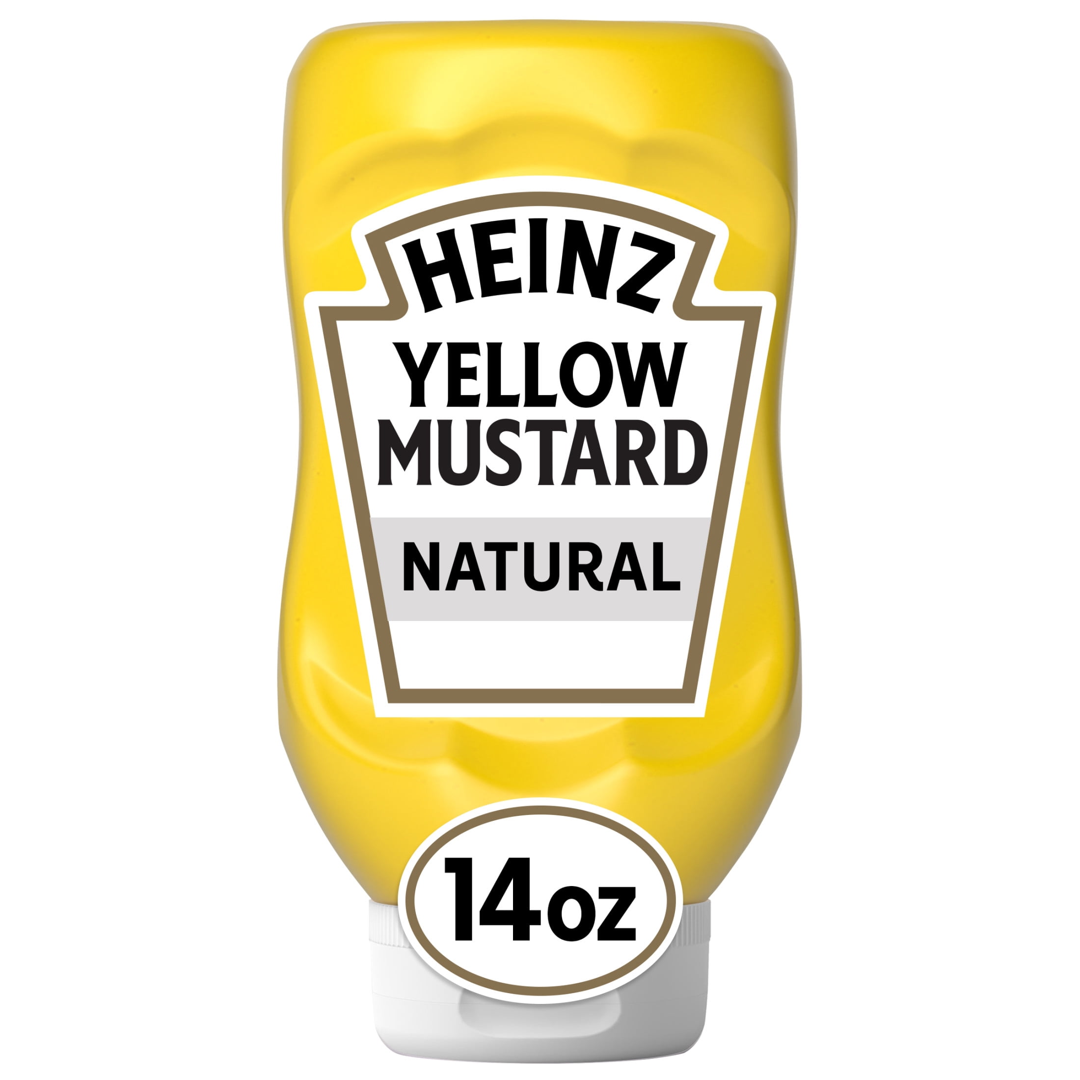 (3 pack) Heinz Yellow Mustard, 14 oz Bottle