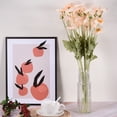 thumbnail image 5 of Uxcell 24" Artificial Silk Faux Flowers Permanent Floral Bouquet Decor, Champagne 5 Stems, 5 of 5