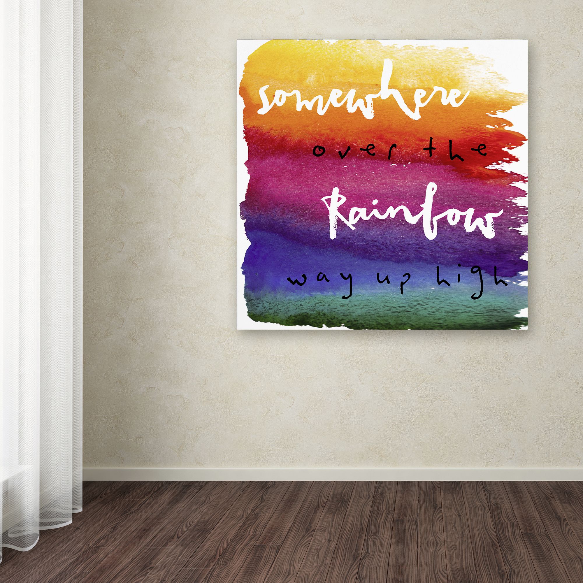 Trademark Fine Art "Somewhere" Canvas Art by Color Bakery