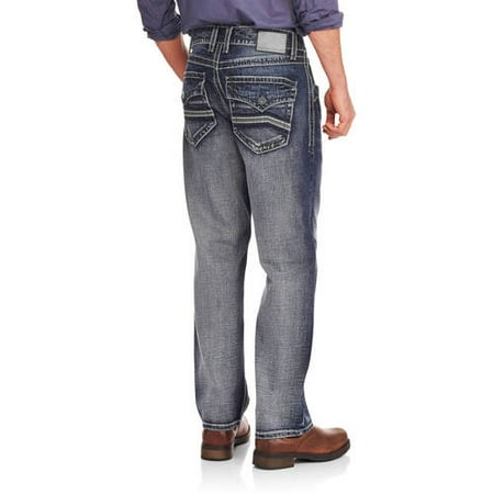 Faded Glory - Men's Embellished Denim Jeans - Walmart.com
