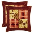 thumbnail image 4 of SAFAVIEH Dip Dye Quartre Patch Pillow Set of 2 Chili Pepper, 4 of 4