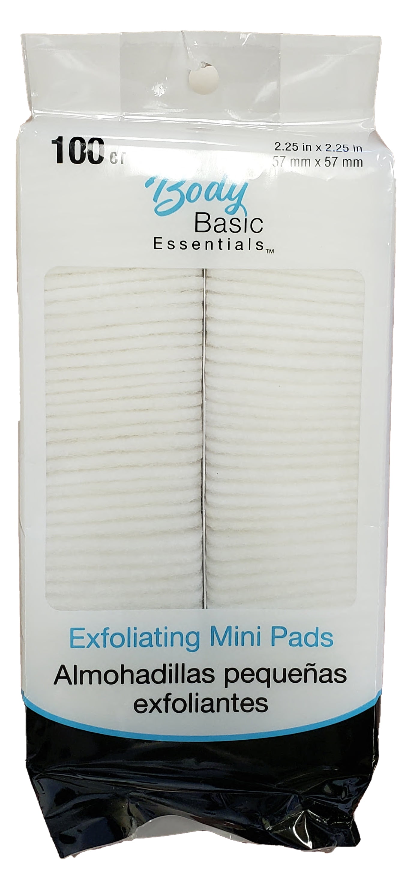 Mini Facial Exfoliating Pads, 100 Count per Pack Makeup Remover and Cleanser Sponges for Face