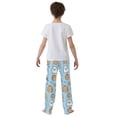 thumbnail image 4 of FORMRS Boys Pajama Pants with Pockets Size 6-8Y Kids Lounge Sleep Bottoms, Blue Halloween Ghosts, 4 of 8