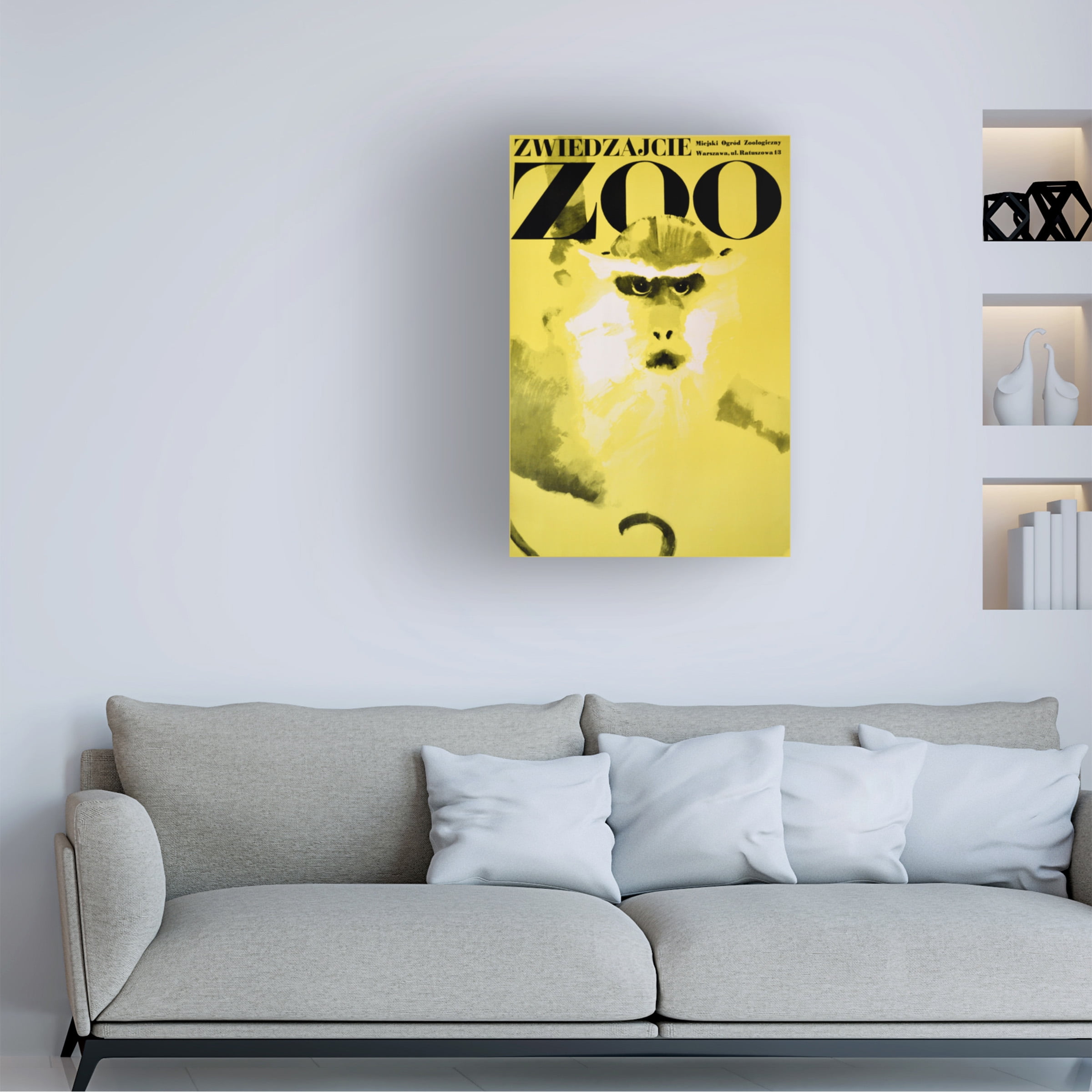 Vintage Apple Collection 'Monkey-Zoo' Canvas Art