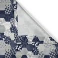 thumbnail image 6 of Ambesonne Navy Valance & Curtain, Patchwork Style Dots Star, 55"x45", Navy and White, 6 of 6