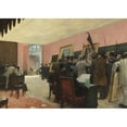 thumbnail image 2 of Henri Gervex 14x11 Black Ornate Wood Framed Double Matted Museum Art Print Titled: A Session of the Painting Jury, 2 of 5