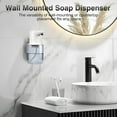 thumbnail image 5 of Automatic Soap Dispenser Touchless,4-Level Adjustable Foaming Hand Soap Dispenser, Auto Soap Dispenser Wall Mount,White, 5 of 5