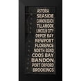 thumbnail image 2 of Harbick, N. 10x18 Black Modern Framed Museum Art Print Titled - Oregon Coast I, 2 of 5