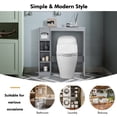 Costway Wooden Over the Toilet Storage Bathroom Space Saver w