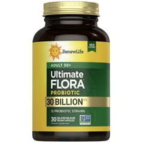 Renew Life Adult 50  Probiotic Supplement Capsules, Unisex, 30 Billion CFU, 30 Count