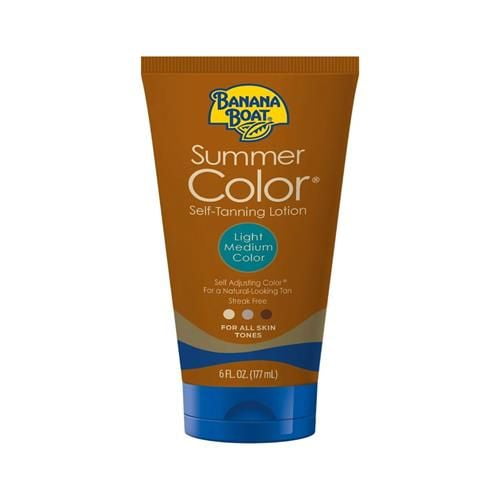 Banana Boat Summer Color Sunless Tinted Lotion, Light/Medium, 6 Fluid Ounces Package May Vary