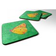 thumbnail image 1 of "Caroline's Treasures 8861FC Butterfly Orange on Green Foam Coasters (juego de 4), 3.5" de alto x 3.5 "de ancho, multicolor" Caroline's Treasures 8861FC, 1 of 1