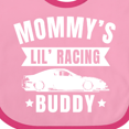 thumbnail image 4 of Inktastic Mommys Lil Racing Buddy Boys or Girls Baby Bib, 4 of 4